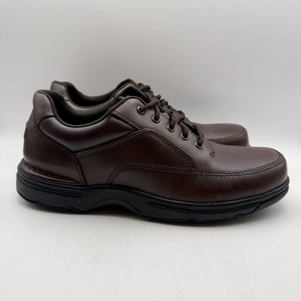 Rockport Mens Eureka Sneakers US 11.5 XWIDE EU 46 Brown Leather EUC